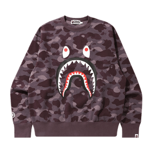 BAPE Color Camo Shark Relaxed Fit Crewneck 'Burgundy'