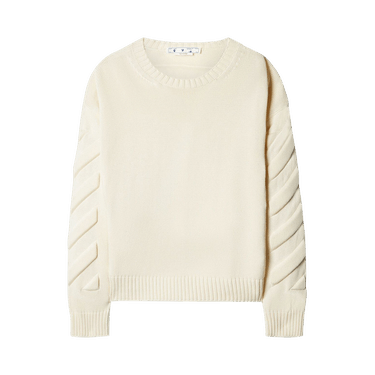 Off-White 3D Diag Knit Crewneck 'New Beige'