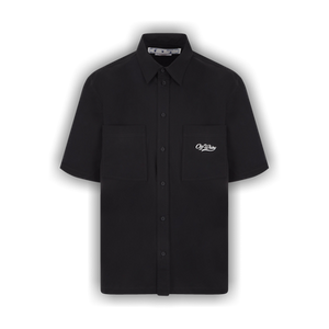 Off-White Wave Off Summer Short-Sleeve Shirt 'Black/White'