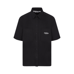 Off-White Wave Off Summer Short-Sleeve Shirt 'Black/White'