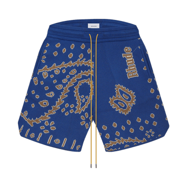 Rhude Bandana Knit Short 'Light Blue/Tan/Creme'