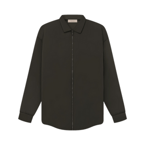 Fear of God Essentials Filled Nylon Shirt Jacket 'Off Black'
