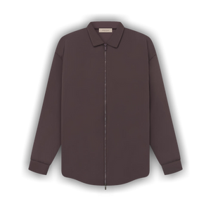 Fear of God Essentials Filled Nylon Shirt Jacket 'Plum'