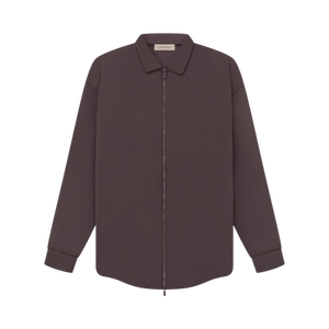 Fear of God Essentials Filled Nylon Shirt Jacket 'Plum'