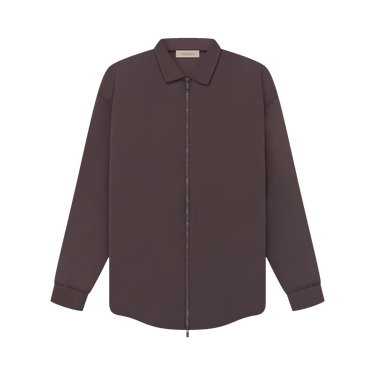 Fear of God Essentials Filled Nylon Shirt Jacket 'Plum'