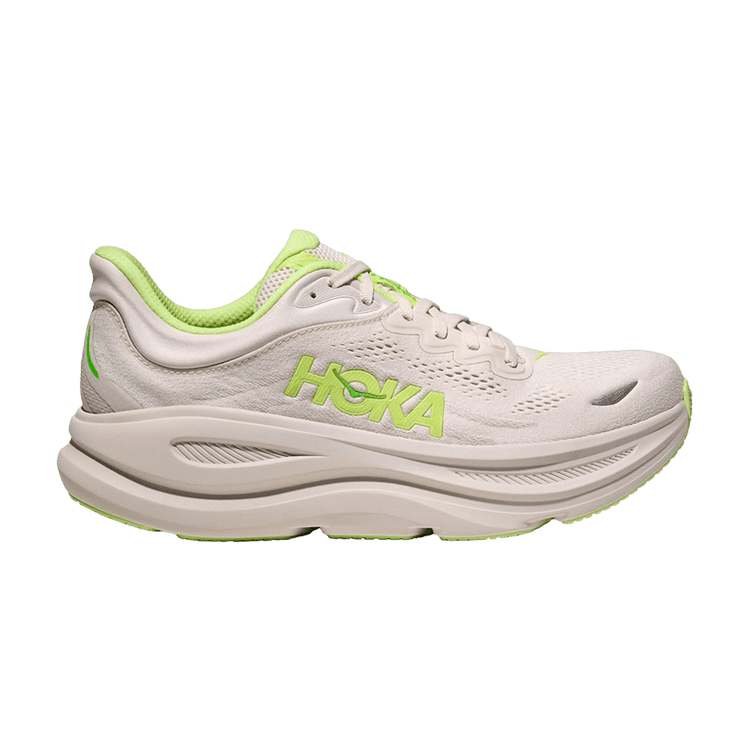 HOKA Bondi 9 2E Wide 'Grout Neon Yuzu' 1162013 GYZ