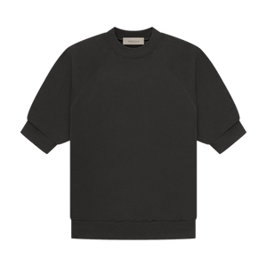 Fear of God Essentials Short-Sleeve Waffle Sweatshirt 'Off Black'