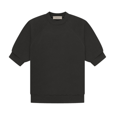 Fear of God Essentials Short-Sleeve Waffle Sweatshirt 'Off Black'