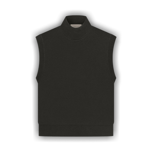Fear of God Essentials Pullover Mockneck Vest 'Off Black'