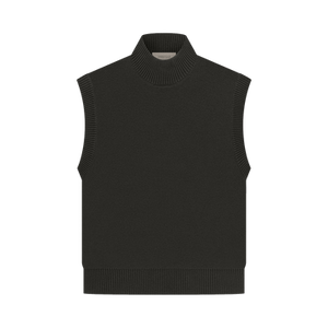 Fear of God Essentials Pullover Mockneck Vest 'Off Black'