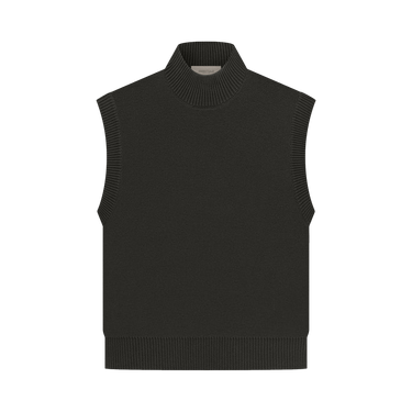 Fear of God Essentials Pullover Mockneck Vest 'Off Black'