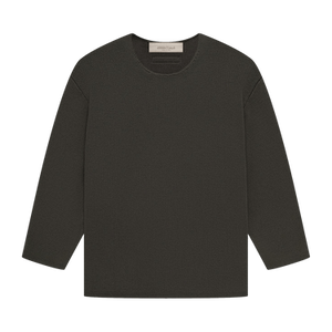 Fear of God Essentials Kids Rawneck Knit Sweater 'Off Black'