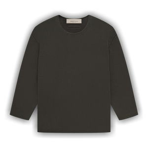 Fear of God Essentials Kids Rawneck Knit Sweater 'Off Black'