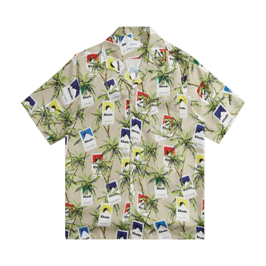 Rhude Cigarette Print Button Up 'Taupe/Multicolor'