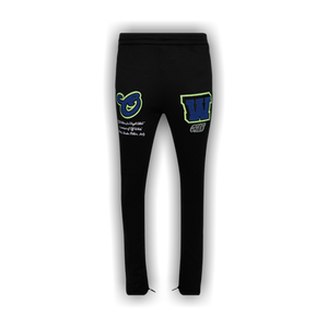 Off-White Skinny Trackpant 'Black/Blue'