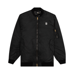 Raf Simons x Smiley Print and Badge Bomber Jacket 'Black'