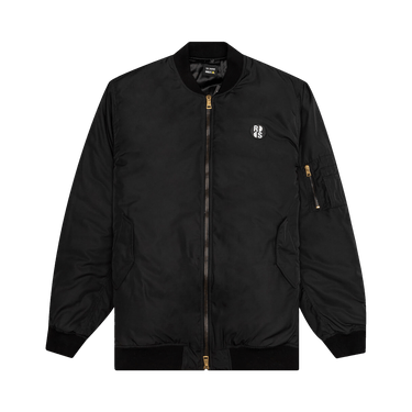 Raf Simons x Smiley Print and Badge Bomber Jacket 'Black'