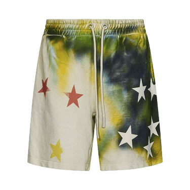 Palm Angels Sprayed Stars Vintage Sweatshort 'White/Multicolor'