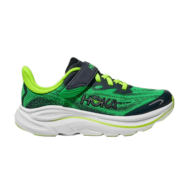 HOKA Clifton 10 Little Kids 'Spring Green Cosmic Grey'