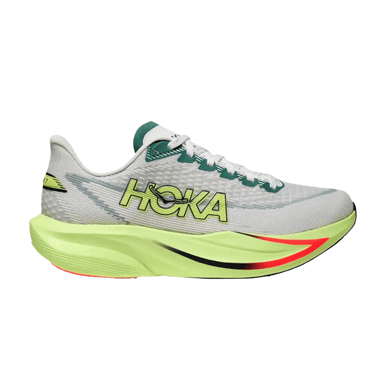 HOKA Mach 7 2E Wide 'White Green' 1171905 FYZ