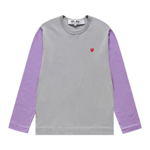 Comme des Garçons PLAY T-Shirt 'Grey/Purple'