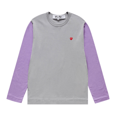 Comme des Garçons PLAY T-Shirt 'Grey/Purple'