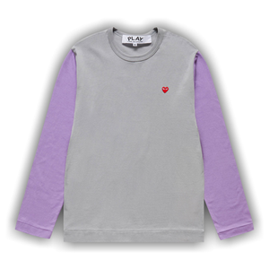 Comme des Garçons PLAY T-Shirt 'Grey/Purple'