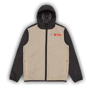 Comme des Garçons PLAY K-Way Hoodie Full Zip 'Beige/Black'