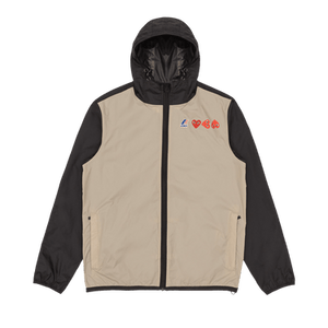 Comme des Garçons PLAY K-Way Hoodie Full Zip 'Beige/Black'