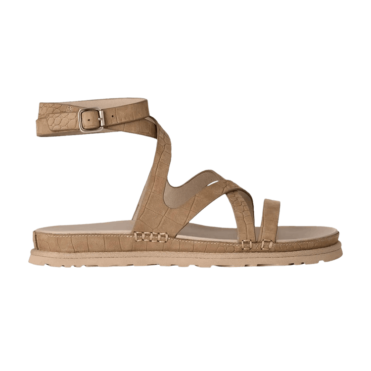 UGG Wmns GoldenGaze Embossed Ankle Wrap 'Mustard Seed' 1178570 MDSD