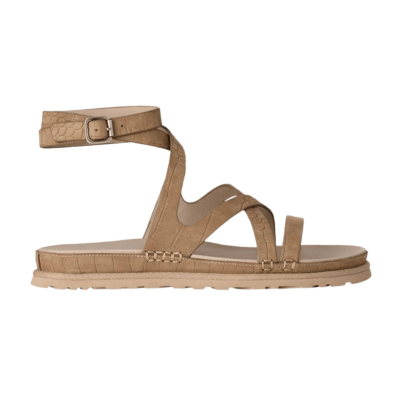 UGG Wmns GoldenGaze Embossed Ankle Wrap 'Mustard Seed' 1178570 MDSD