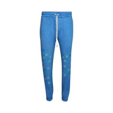 Amiri Pigment Spray Star Sweatpants 'Heather Carolina Blue'