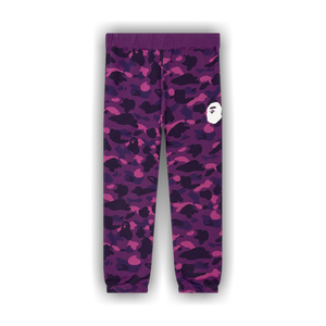 BAPE Color Camo Wide Fit Sweat Pants 'Purple'