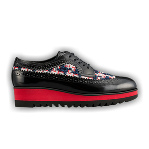 Onitsuka Tiger Wmns Brogue 'Black Classic Red Tweed'