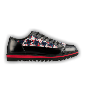 Onitsuka Tiger Blucher Lo 'Black Classic Red Tweed'