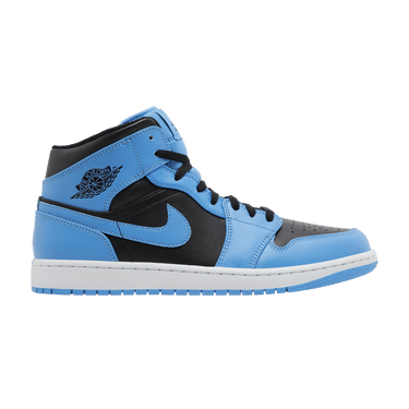 Air Jordan 1 Mid 'University Blue Black'