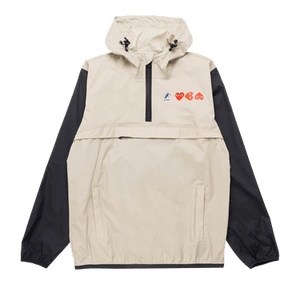 Comme des Garçons PLAY x K-Way Full Zip Hoodie 'Beige/Black'