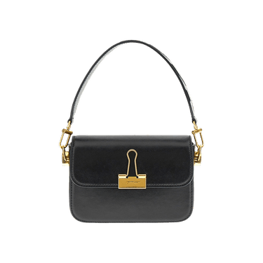 Off-White Plain Binder Shoulder Bag 'Black'