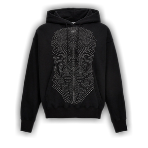 Off-White Body Stitch Skate Hoodie 'Black/White'
