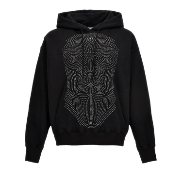 Off-White Body Stitch Skate Hoodie 'Black/White'