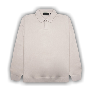 Fear of God Essentials Knit Polo 'Silver Cloud'