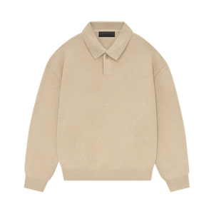 Fear of God Essentials Knit Polo 'Gold Heather'