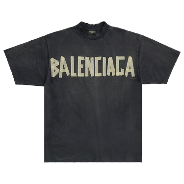 Balenciaga Tape Type Medium Fit T-Shirt 'Black'