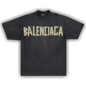 Balenciaga Tape Type Medium Fit T-Shirt 'Black'