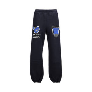 Off-White Varsity Patch Slim Sweatpant 'Black/Blue'