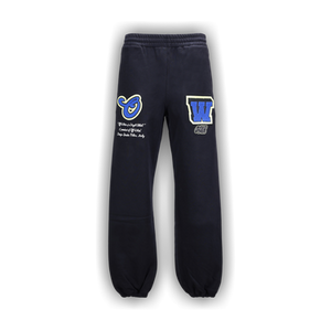 Off-White Varsity Patch Slim Sweatpant 'Black/Blue'