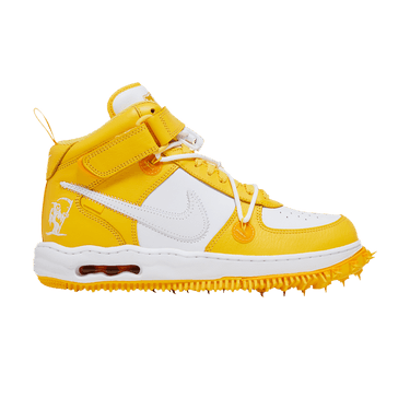 Off-White x Nike Air Force 1 Mid SP Leather 'Varsity Maize'