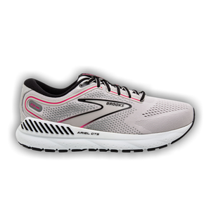 Brooks Wmns Ariel GTS 23 2E Wide 'Grey Black Pink'