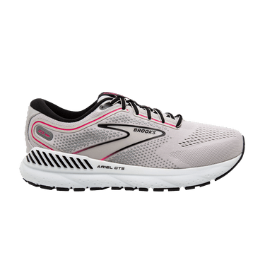 Brooks Wmns Ariel GTS 23 2E Wide 'Grey Black Pink'