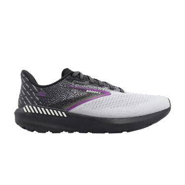 Brooks Wmns Launch GTS 10 Wide 'Black White Violet'